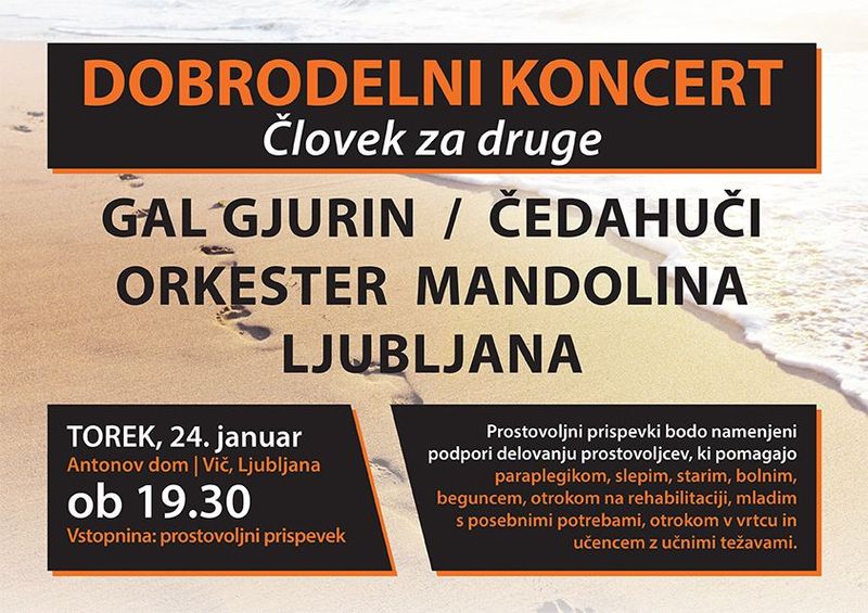 Dobrodelni koncert Človek za druge