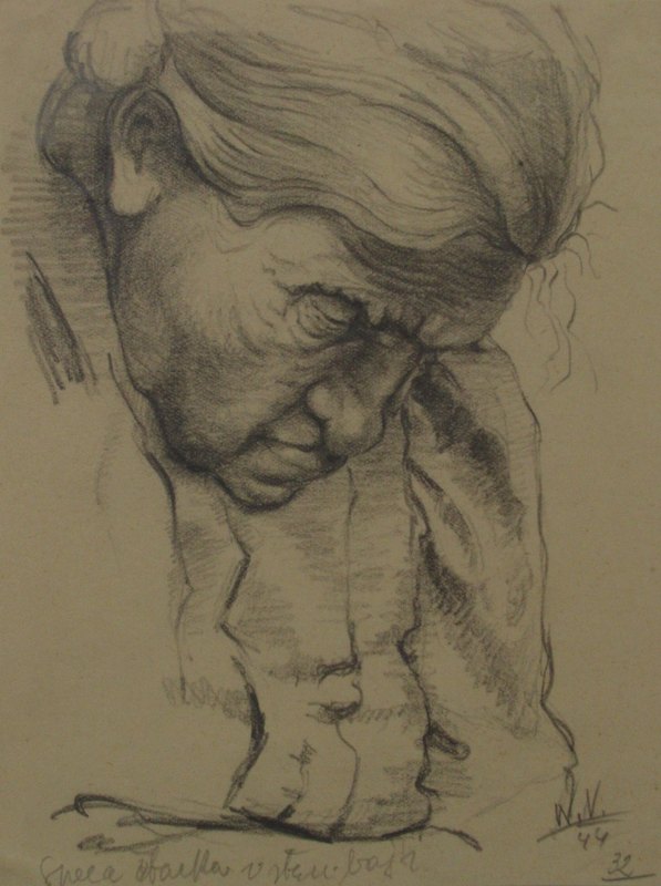 Nande Vidmar. Risbe in grafike
