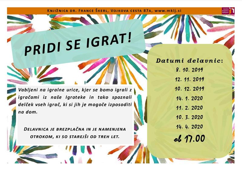 Pridi se igrat! Nastja Dernulc - odpovedano Pridi se igrat! Nastja Dernulc - odpovedano