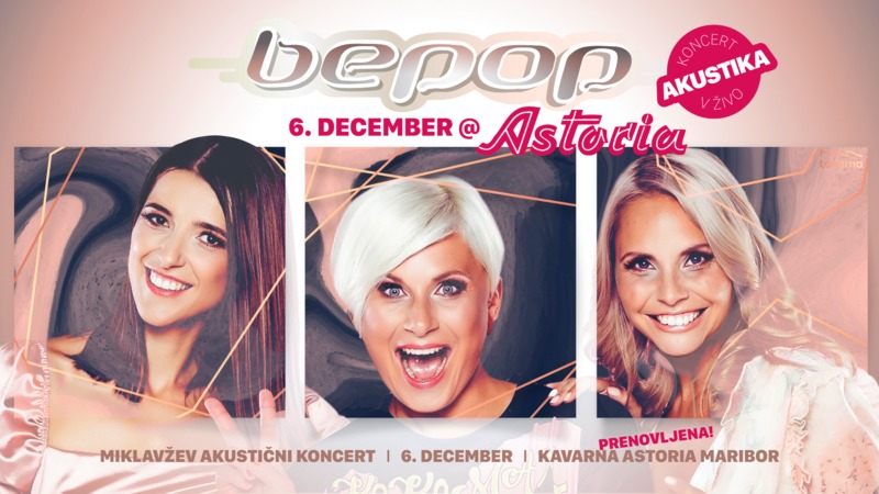 BEPOP Akustika - Miklavžev koncert v Astorii