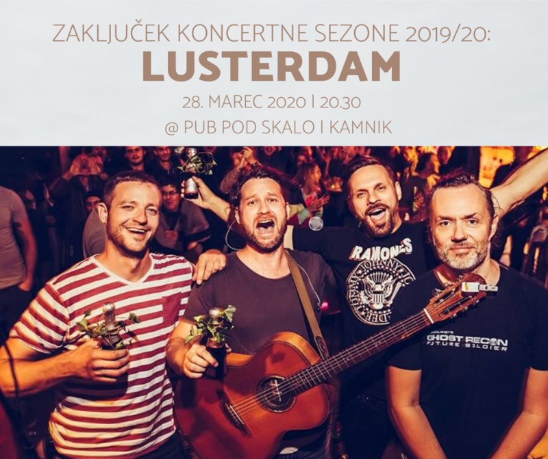 Zaključek koncertne sezone s skupino Lusterdam