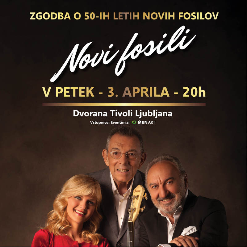 Skupina Novi fosili bo 3. aprila v dvorani Tivoli