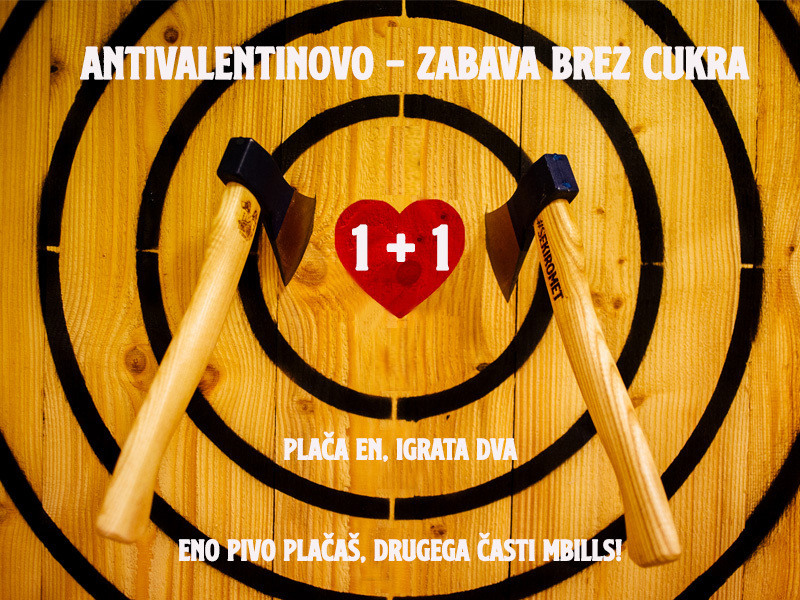 Antivalentinovo! Usekana zabava brez cukra!